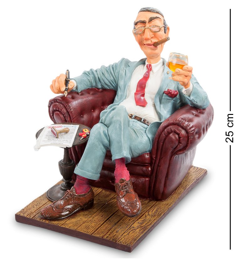 Статуэтка Большой Начальник с сигарой - The Big Boss Forchino FO-85532