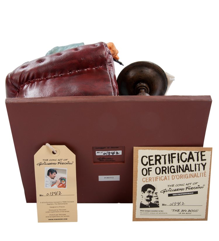 Статуэтка Большой Начальник с сигарой - The Big Boss Forchino FO-85532, сертификаты