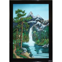 Картина Водопад чудес c кристаллами Swarovski