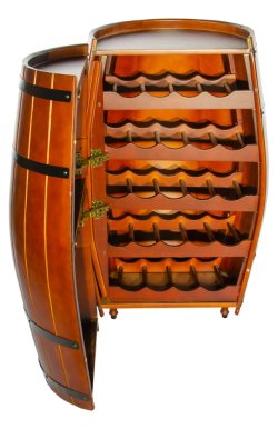 Мини бар на бутылок вина в форме бочки