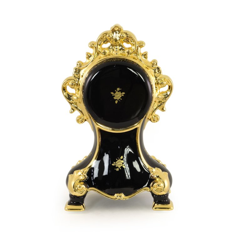 Черный часы с золотом из керамики коллекция Amante BNB Migliore De Luxe 27541, фотография с обратной стороны