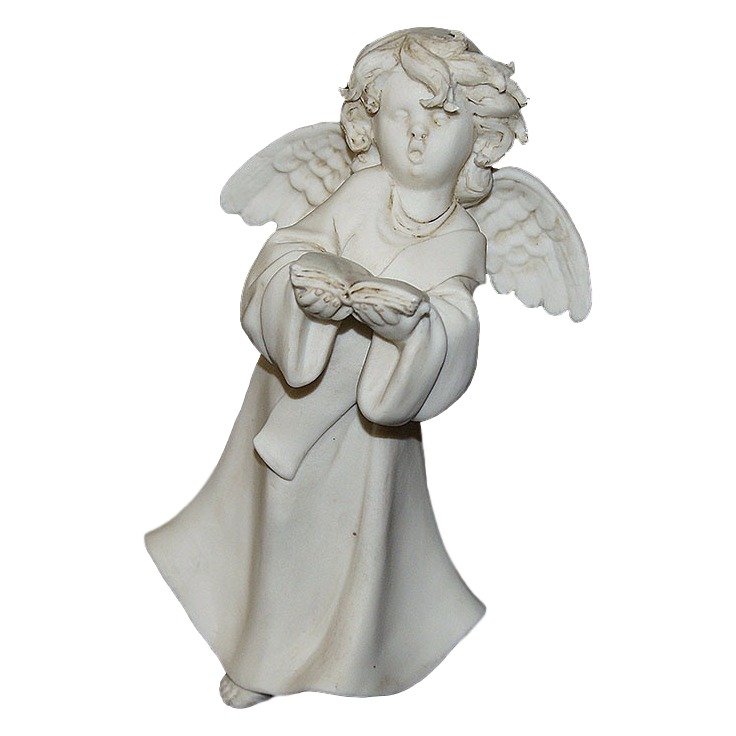 Фарфоровая музыкальная статуэтка Ангел с книгой