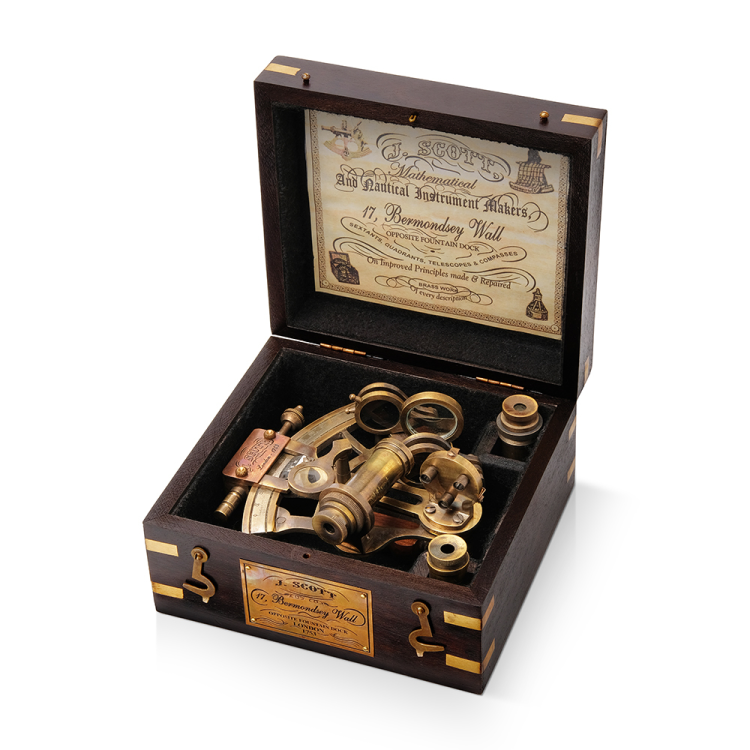 Навигационный морской секстант J. Scott 1753 МК-1280, разборный вид