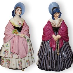 Статуэтка из фарфора Два поколения