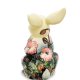 Статуэтка из фарфора Кролик с полевыми цветами Pavone JP-11/ 5, оборотная сторона