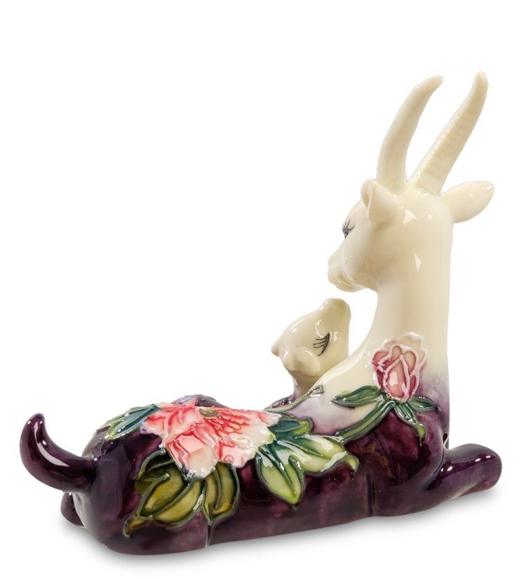 Статуэтка из фарфора Козочка с козленком Pavone JP-71/ 9, фотография со спины