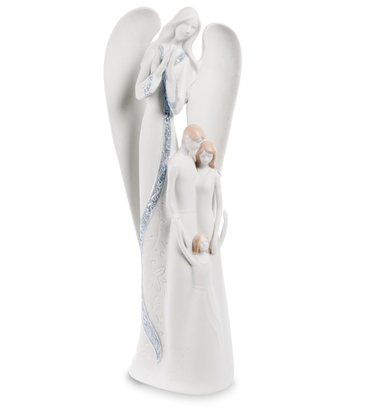 Статуэтка из бисквитного фарфора Ангел-хранитель с семьей Pavone JP-17/ 13