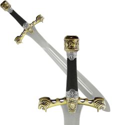Сувенирный меч Александра Македонского с золотой рукоятью