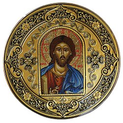 Тарелка - икона Христос Вседержитель