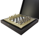 Шахматы Греко-Римский период, черно-белая доска Manopoulos MP-S-3-28-BLA, фотография в упаковке