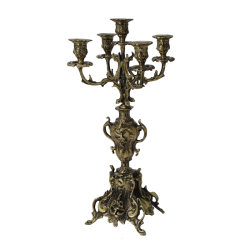 Канделябр на 5 свечей Принципал, цвет антик