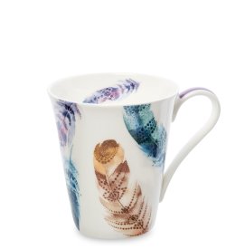 Кружка из фарфора Перо