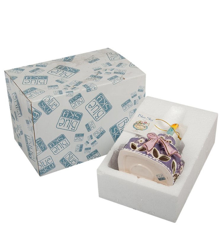 Подсвечник Именины в феврале Blue Sky BS-130, фотография в упаковке