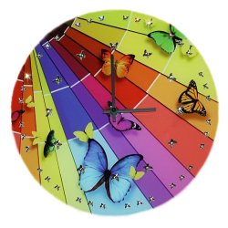 Часы с кристаллами Swarovski - Полет красок