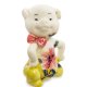 Фигурка из фарфора Поросенок с красным цветком Pavone JP-111/ 9, вид профиль