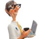 Маленькая Статуэтка Профессиональный Программист - The Computer Expert Forchino FO-84009, портретный вид