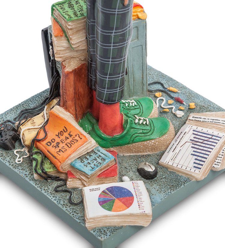 Маленькая Статуэтка Профессиональный Программист - The Computer Expert Forchino FO-84009, вид снизу