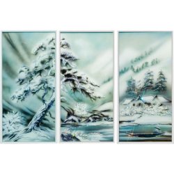 Картина Композиция Отдых в горах c кристаллами Swarovski