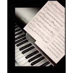 Картина Музыкальное произведение c кристаллами Swarovski