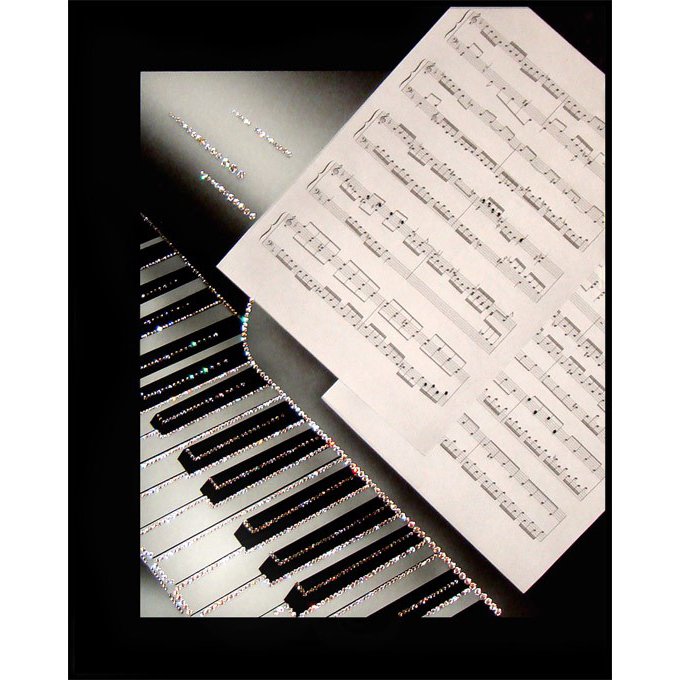 Картина Музыкальное произведение c кристаллами Swarovski