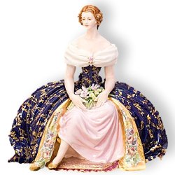 Статуэтка из фарфора Мадам Бовари в пышном платье