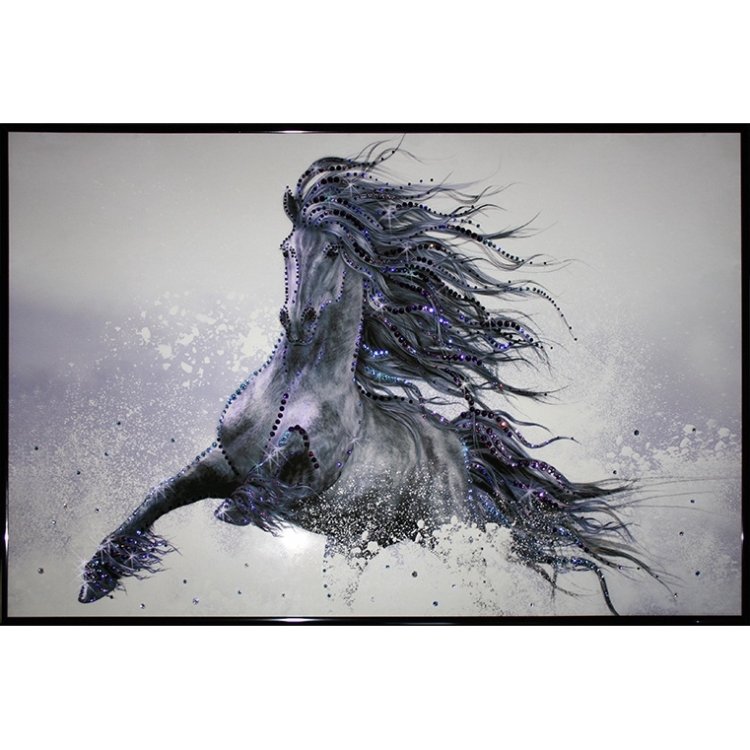 Картина Грация движения 2 c кристаллами Swarovski