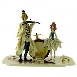 Статуэтка из фарфора Клоун и Балерина