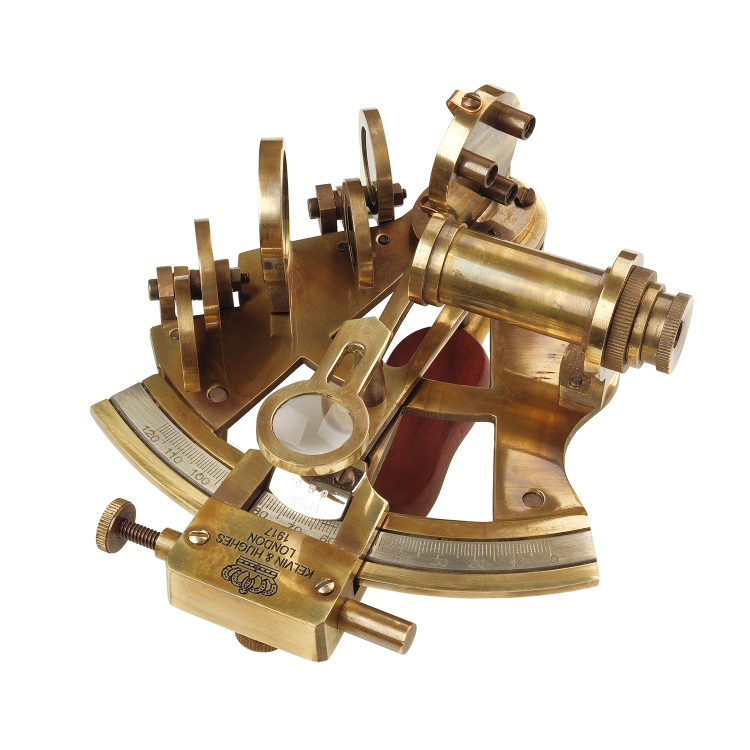 Старинный морской секстант Kelvin & Hughes 1917 МК-1282, секстант