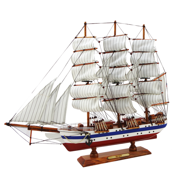 Модель парусного корабля Мир, 60 см