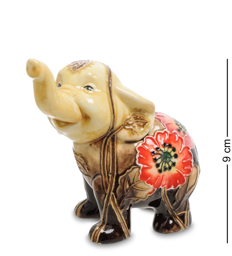 Статуэтка из фарфора Маленький Коричневый Слоненок Pavone JP-94/ 10