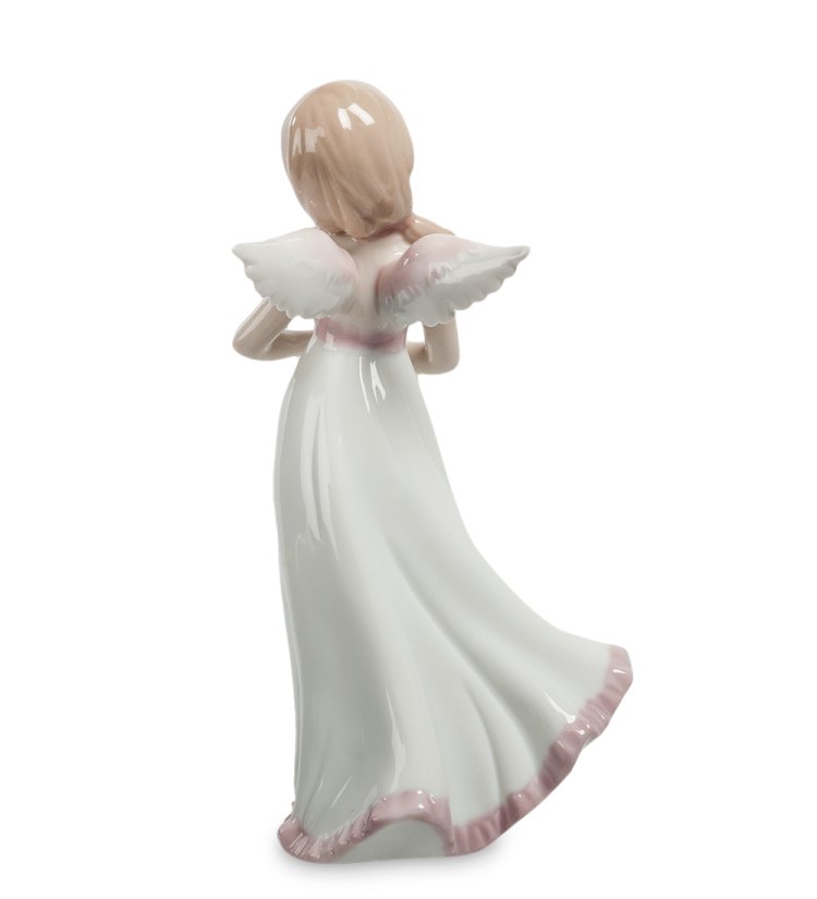 Статуэтка из фарфора Девочка Ангелочек в платье Pavone JP-10/ 7, фотография со спины