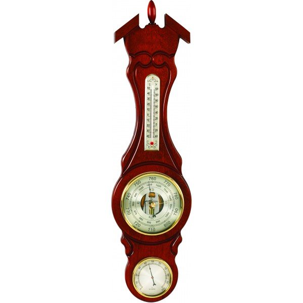 Погодная станция из дерева: Барометр, термометр и гигрометр Бриг М-58