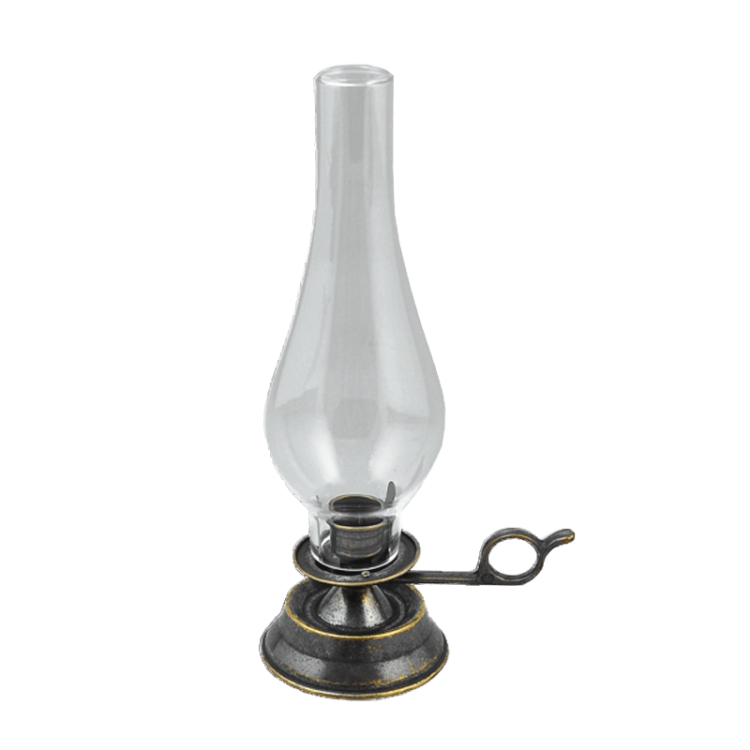 Подсвечник ламповый со стеклянным плафоном, антик Alberti Livio AL-80-398-ANT