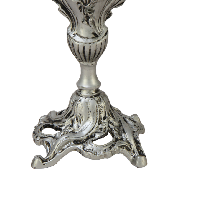 Канделябр на 5 свечей Колуна, серебряный Bello De Bronze BP-14053-S, фотография ножки