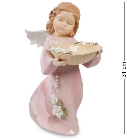 Статуэтка из фарфора Ангелочек с миской
