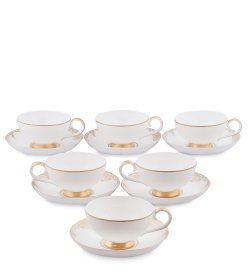 Чайный набор на 6 персон из фарфора Гармония