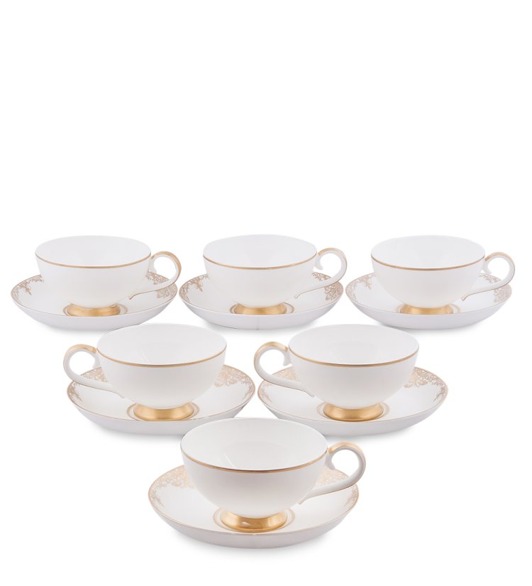 Чайный набор на 6 персон из фарфора Гармония JK- 28
