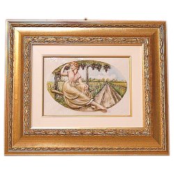 Барельеф из фарфора Осень