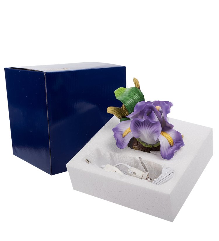 Фарфоровый светильник Ирис Pavone CMS-16/ 9, фотография в коробке