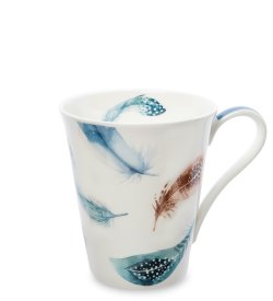 Кружка из фарфора Перо на Ветру