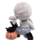 Фигурка из фарфора Мальчик Пират с тыквой Halloween Pavone JP-11/13, фотография со спины