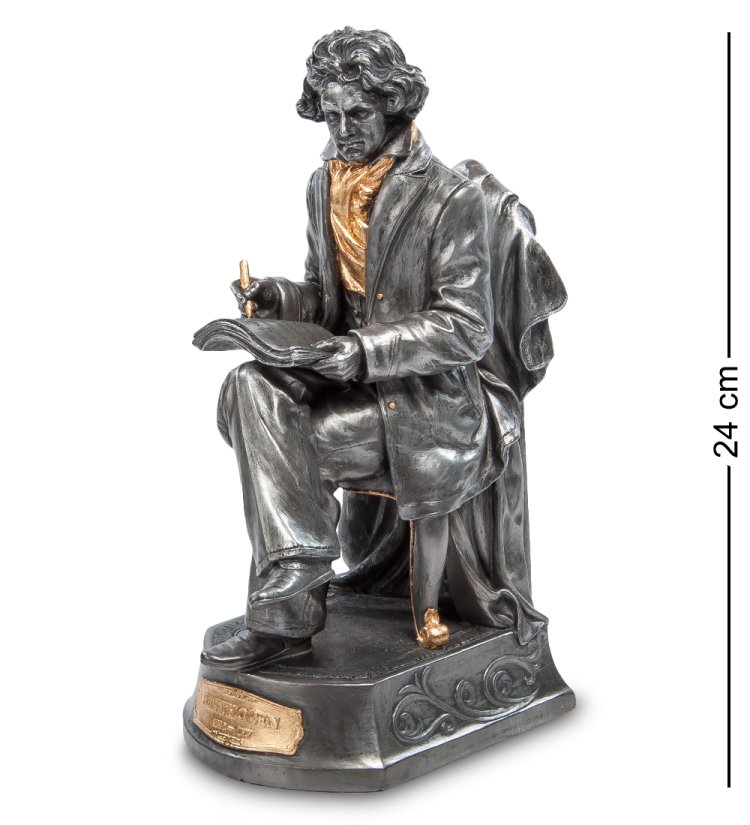 Статуэтка Бетховен с золотыми элементами Veronese WS-50