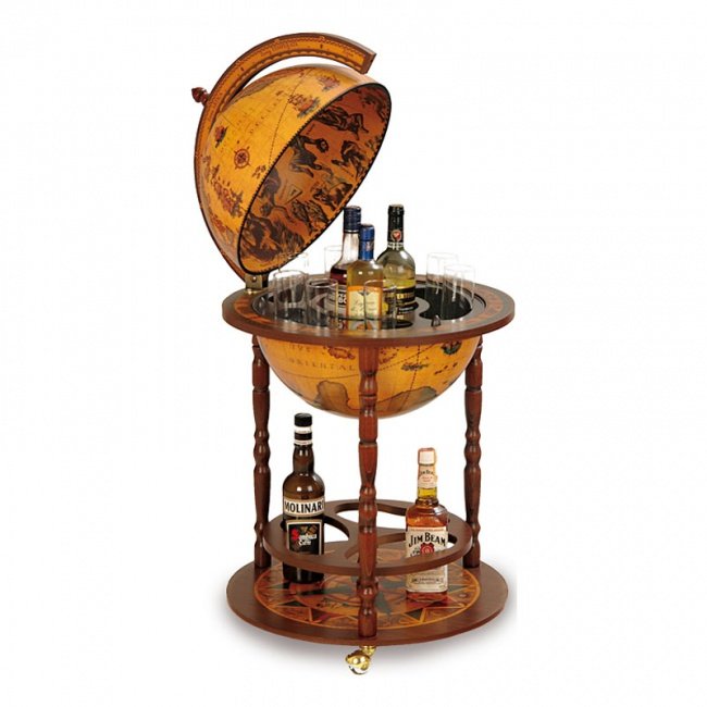Глобус-бар с подставкой для бутылок