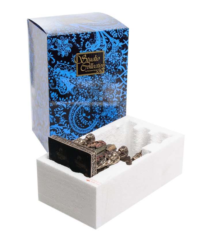 Статуэтка Египетская царица на троне Veronese WS-468, упаковочный вид