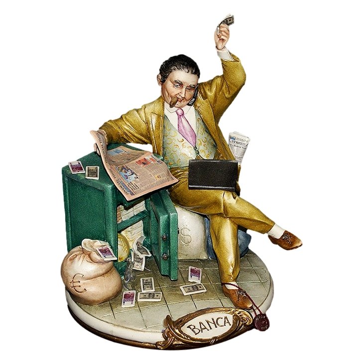 Статуэтка из фарфора Банкир
