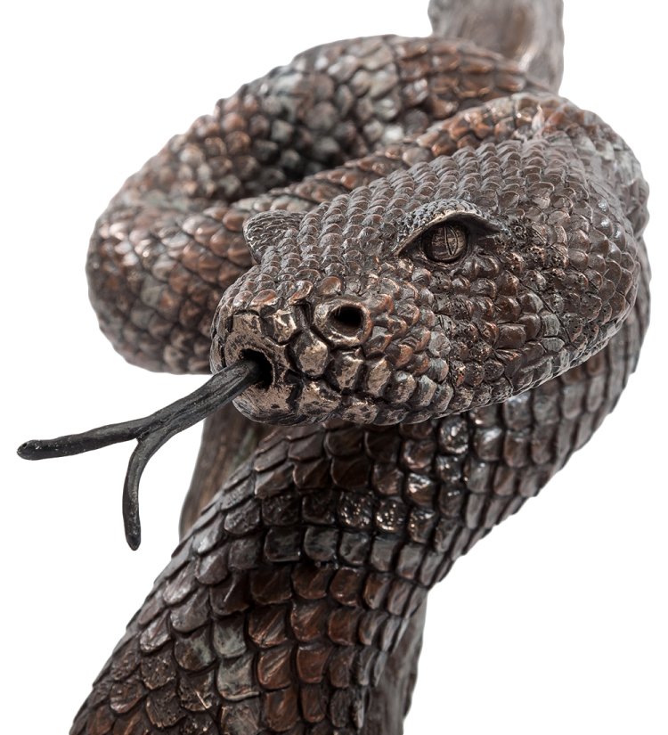 Статуэтка Гремучая змея Veronese WS-768, портретный вид