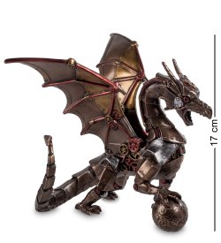 Статуэтка в стиле Стимпанк Дракон с шаром