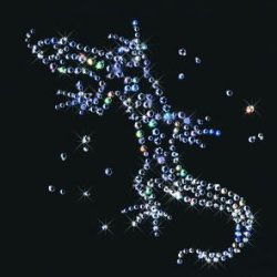 Картина Ящерица c кристаллами Swarovski