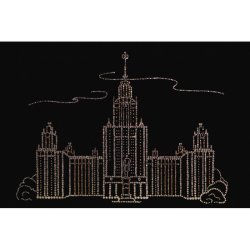 Картина МГУ c кристаллами Swarovski