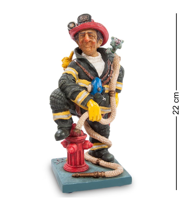 Маленькая Статуэтка Пожарный Герой - The Firefighter Forchino FO-84010
